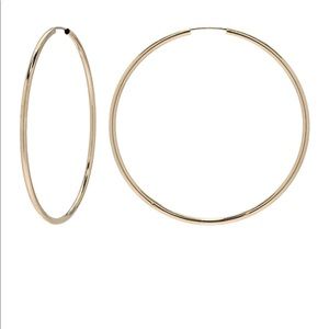 14kt gold hoop earrings